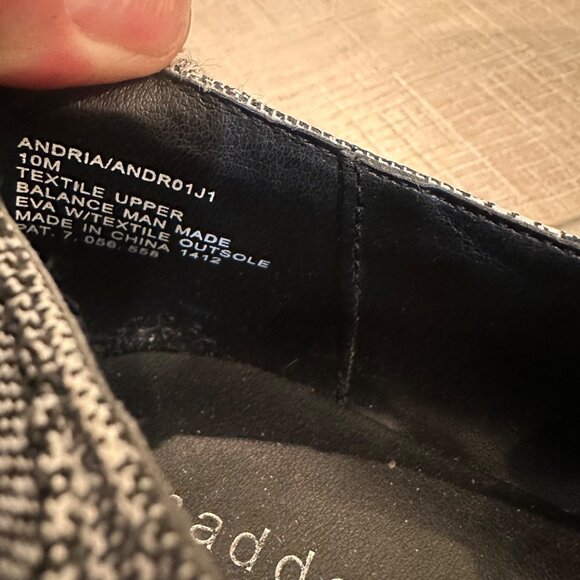 MADDEN GIRL WOMENS BLACK PLAID SHOES SIZE 10 - Picture 7 of 8